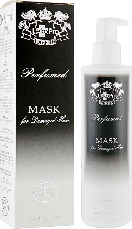 Маска парфумована для пошкодженого волосся - LekoPro Perfumed Mask For Demaged Hair — фото N1