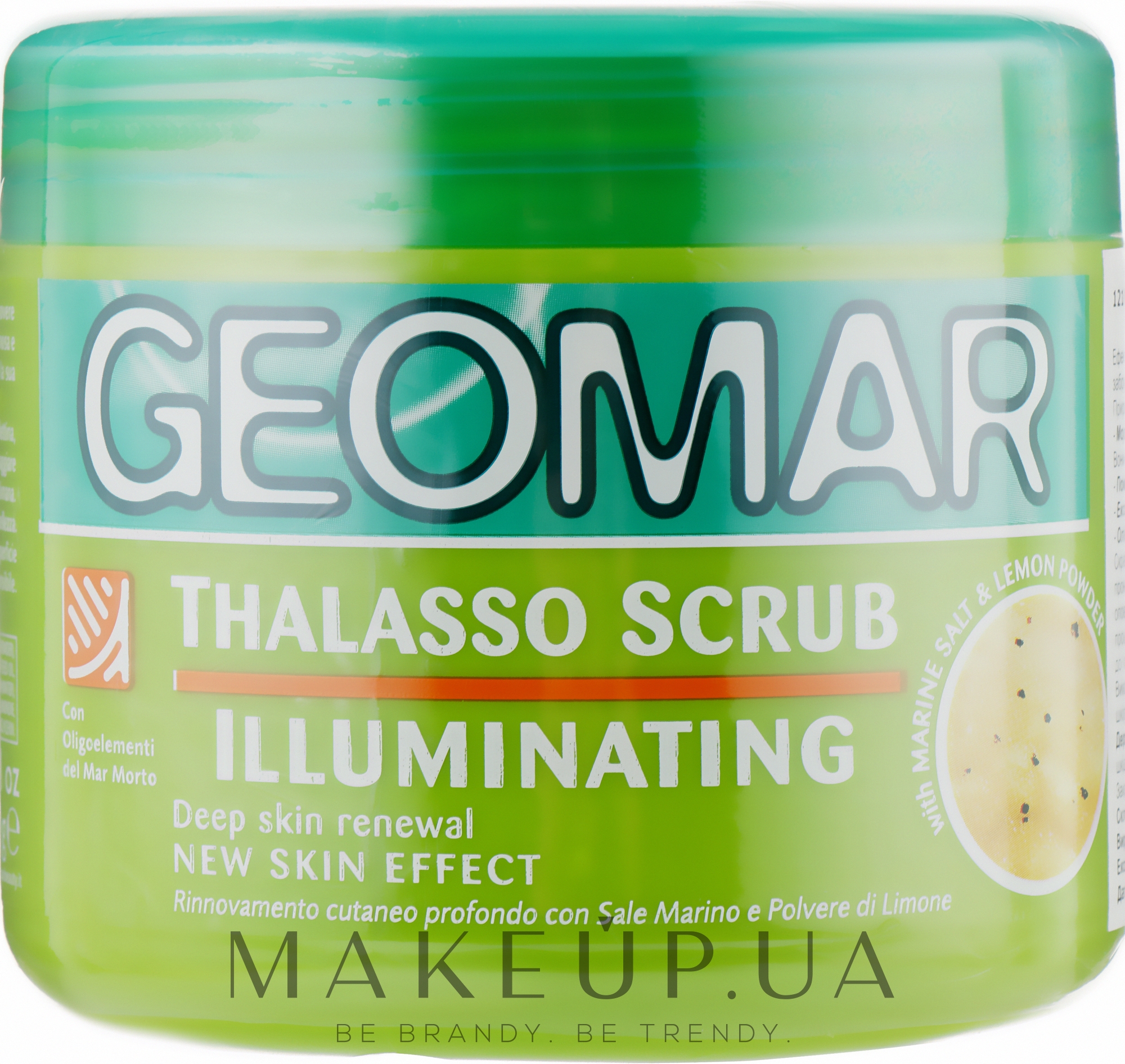 Таласо-скраб для тіла "Морська сіль і лимон" - Geomar Thalasso Scrub Illuminant — фото 600g