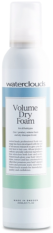 Сухий шампунь-мус для волосся - Waterclouds Volume Dry Foam — фото N1