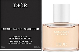Жидкость для снятия лака - Dior Dissolvant Douceur Gentle Nail Polish Remover With Apricot Extract — фото N2
