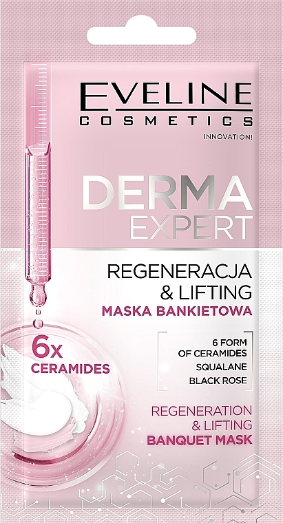 Маска для лица - Eveline Cosmetics Derma Expert Regeneration And Lifting Banquet Mask — фото N1