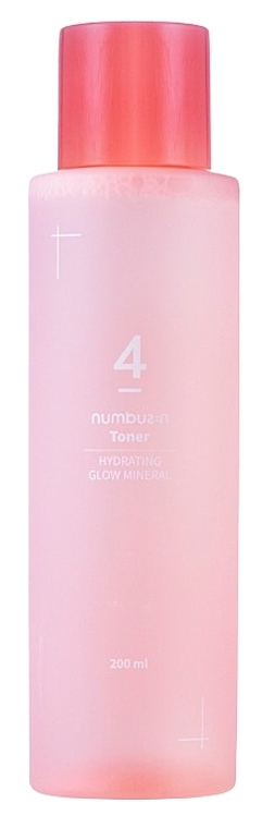 Увлажняющий минеральный тоник для лица - Numbuzin No.4 Hydrating Glow Mineral Toner — фото N1