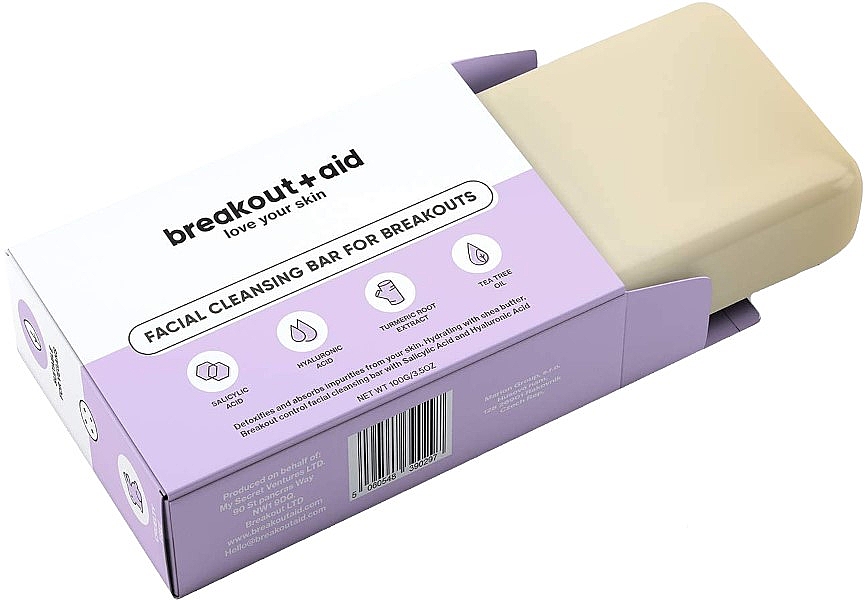 Очищающее мыло для лица от прыщей - Breakout + Aid Facial Cleansing Bar For Breakouts — фото N2