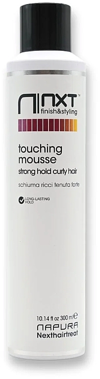 Пінка-мус для кучерявого волосся сильної фіксації - Napura NXT Touching Mousse Curly Hair Strong Hold — фото N1