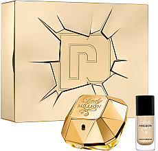 Духи, Парфюмерия, косметика Paco Rabanne Lady Million - Набор (edp/50ml + nail/polish/9ml)