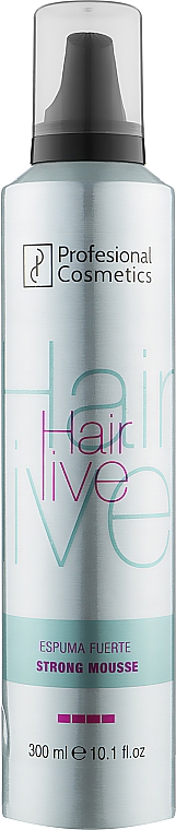 Пена для укладки волос - Profesional Cosmetics Hairlive Strong Mousse — фото N1