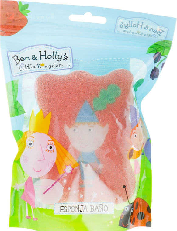Губка банна дитяча Princess Holly, червона - Suavipiel Ben & Holly's Bath Sponge — фото N1