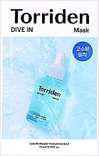 Парфумерія, косметика Тканинна маска з гіалуроновою кислотою - Torriden Dive In Low Molecule Hyaluronic Acid Mask
