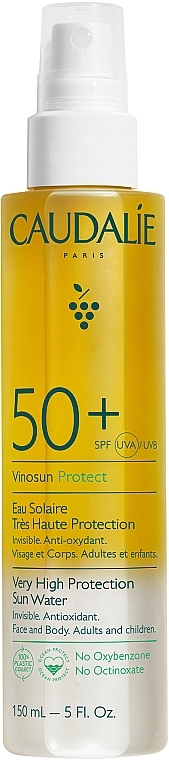 Сонцезахисна вода SPF50+ - Caudalie Very High Protection Sun Water SPF50+ — фото N1