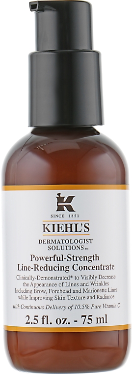 Інтенсивний концентрат проти зморшок, з 10.5% вітаміна С - Kiehl’s Powerful-Strength Line-Reducing Concentrate — фото N5