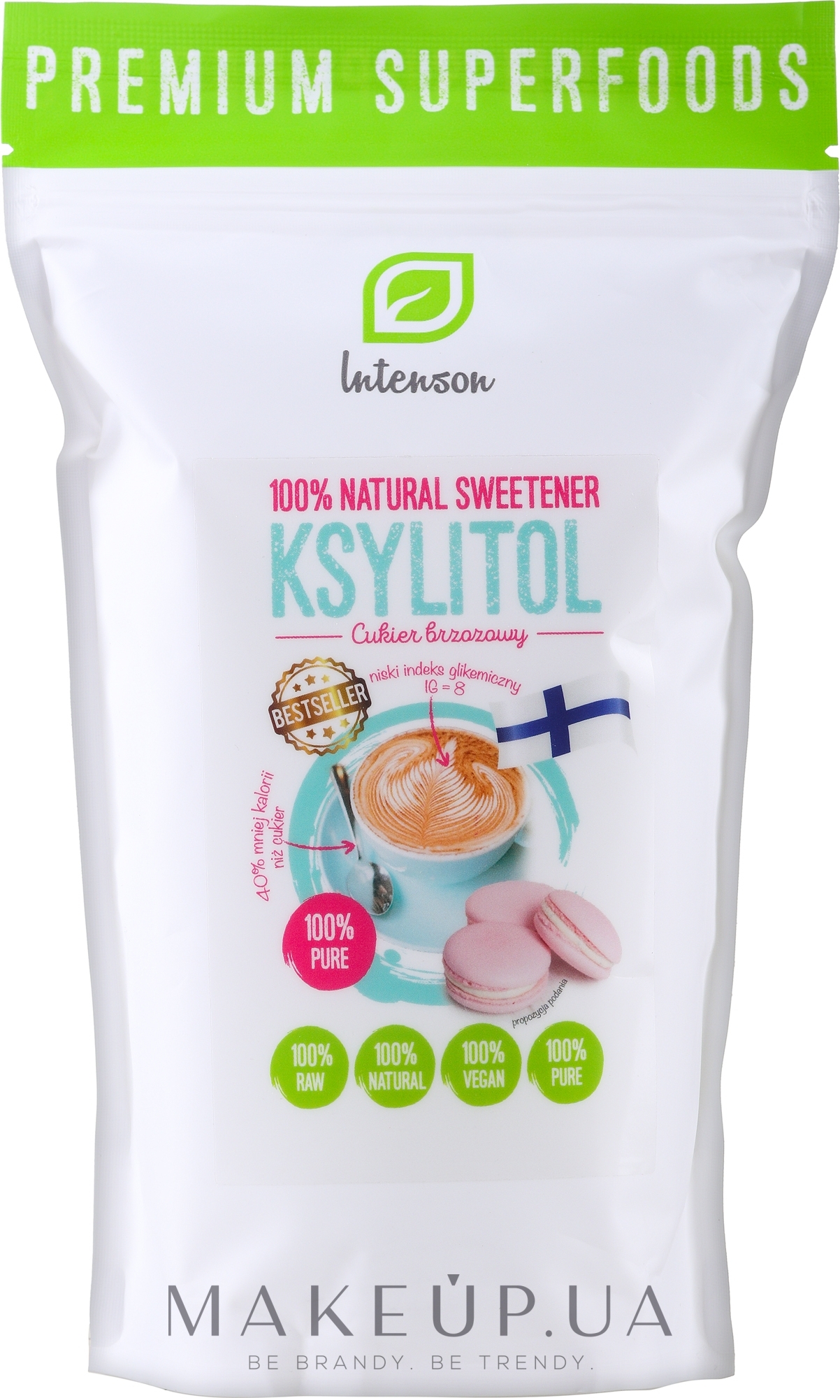 Харчова добавка "Ксилітол, березовий цукор" - Intenson Xylitol — фото 500g