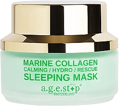 Парфумерія, косметика Колагенова нічна маска для обличчя - A.G.E. Stop Marine Collagen Sleeping Mask