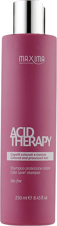 Шампунь для захисту кольору фарбованого волосся - Maxima Acid Therapy Shampoo — фото N1