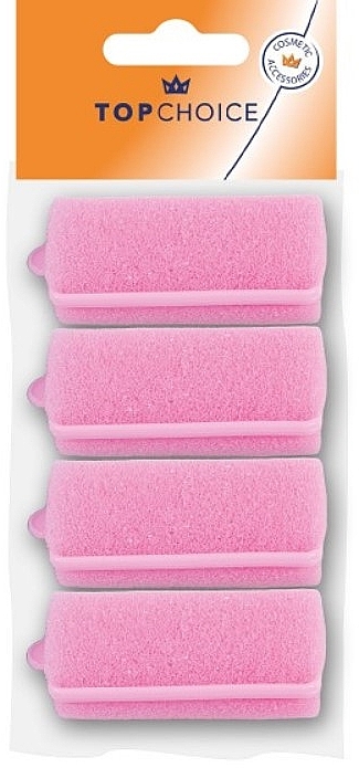 Бигуди для волос мягкие 30 мм, 3486, розовые - Top Choice — фото N1