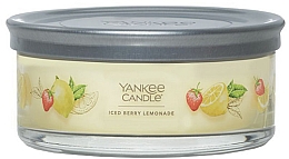 Парфумерія, косметика Ароматична свічка на підставці "Крижаний ягідний лимонад", 5 ґнотів - Yankee Candle Iced Berry Lemonade Tumbler