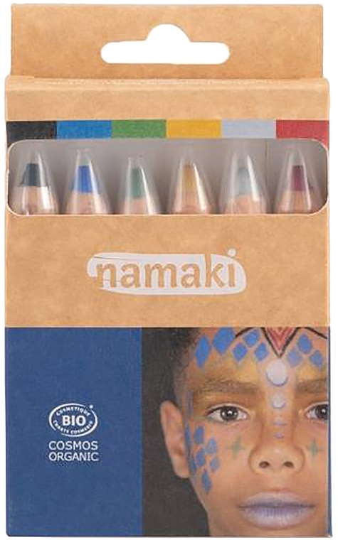 Набор карандашей для раскрашивания лица - Namaki Set Intergalactic Worlds Skin Colour Pencils (f/paint/6x2,1g) — фото N1