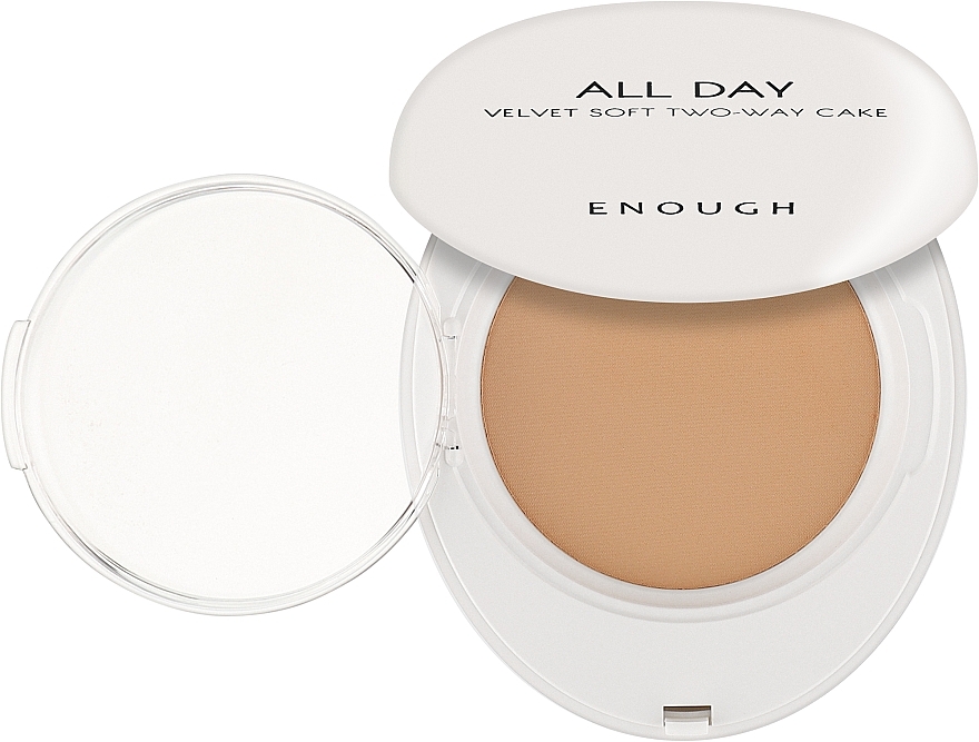 Пудра для обличчя - Enough All Day Glam Light Two-Way Cake SPF 28 PA++ — фото N1