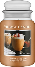 Ароматическая свеча в банке "Соленый карамельный латте" - Village Candle Salted Caramel Latte — фото N3