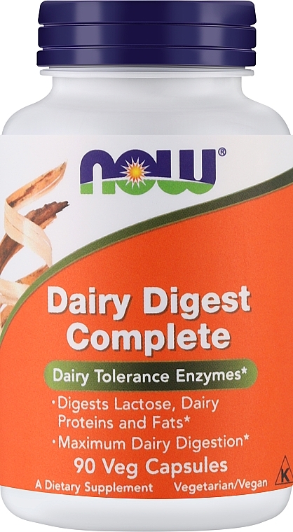 Натуральна добавка - Now Foods Dairy Digest Complete — фото N1