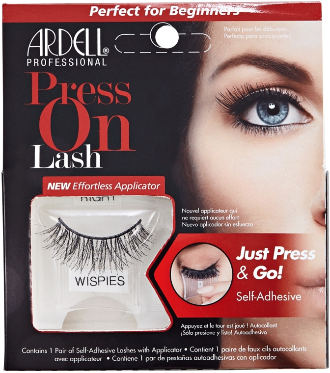 Накладные ресницы - Ardell Press On Lash Wispies Black — фото N1