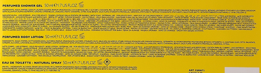 Versace Yellow Diamond - Набір (sh/gel/50ml + b/lot/50ml + edt/50ml) — фото N3