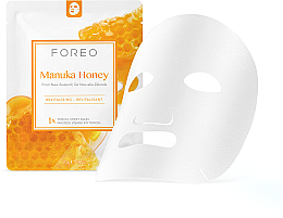 Тканевая смарт-маска для восстановления кожи - Foreo Manuka Honey Sheet Mask — фото N1