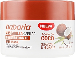 Маска для волос с кокосовым маслом - Babaria Hair Mark Coconut Oil — фото N1