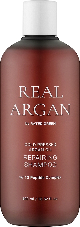 Відновлюючий шампунь з аргановим маслом - Rated Green Real Argan Repairing Shampoo — фото N1
