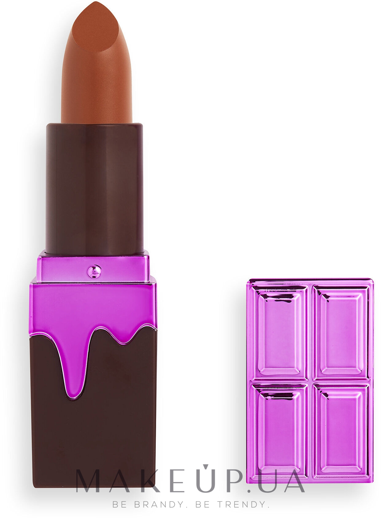 Помада для губ - I Heart Revolution Chocolate Lipstick — фото Chocolate Fudge