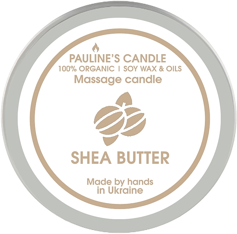 Массажная свеча "Масло ши" - Pauline's Candle Shea Butter Manicure & Massage Candle