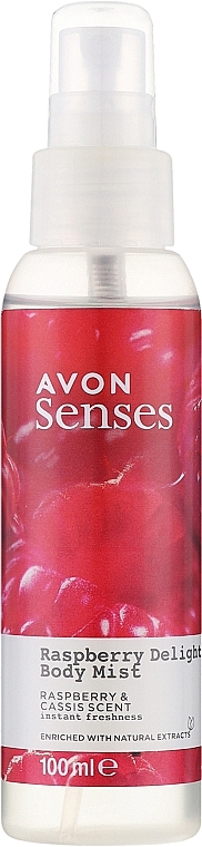 Міст для тіла "Малина та чорна смородина" - Avon Senses Raspberry Delight Body Mist