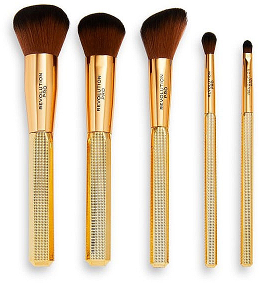 Набор кистей для макияжа - Revolution Pro Brush set Rockstar Gold Edition  — фото N2