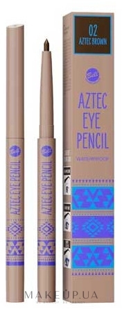 Водостойкий карандаш для глаз - Bell Aztec Waterproof Eye Pencil — фото 02 - Aztec Brown