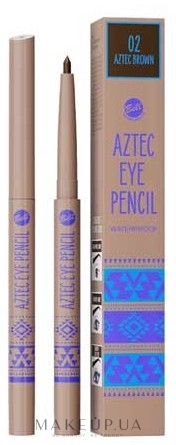 Водостійкий олівець для очей - Bell Aztec Waterproof Eye Pencil — фото 02 - Aztec Brown