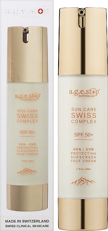 Солнцезащитный крем для лица - A.G.E. Swiss Royal Perfect Day Cream SPF50+ — фото N2