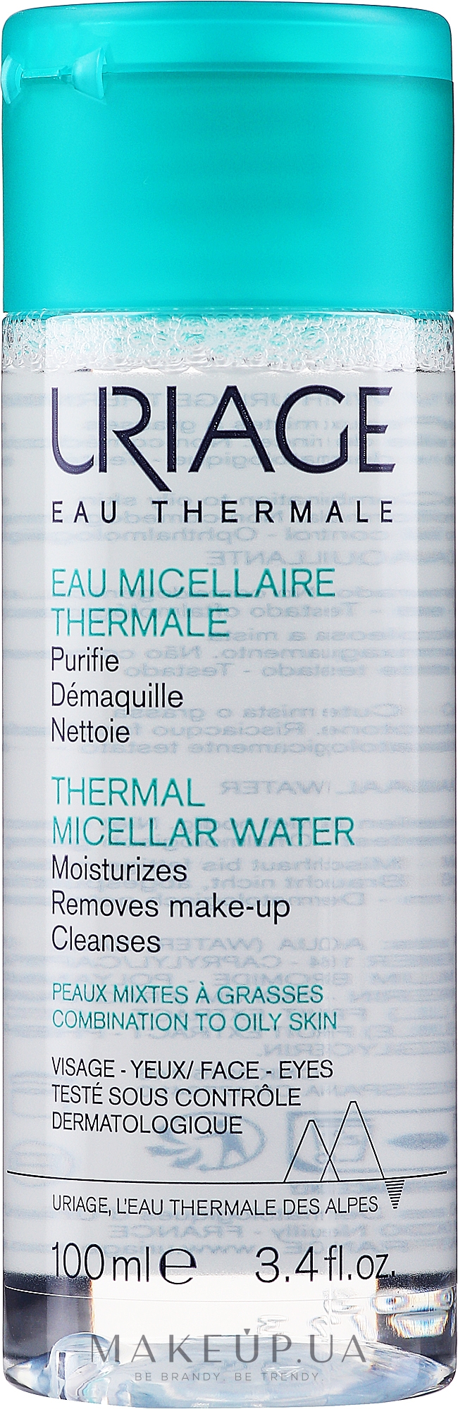 Міцелярна вода для жирної та комбінірованої шкіри - Uriage Eau Micellaire Thermale — фото 100ml