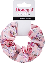 Духи, Парфюмерия, косметика Резинка для волос, FA-5647, розовый с цветами - Donegal
