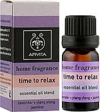 Композиція ефірних олій - Apivita Aromatherapy Essential Oil Time to Relax — фото N2