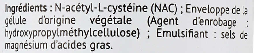 Biocytе N-ацетил-L-цистеїн: Підтримка та антиоксиданти - Biocyte NAC 1200 mg — фото N3