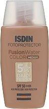 Сонцезахисний засіб для обличчя - Isdin Fotoprotector Fusion Water Color SPF 50+ — фото N1