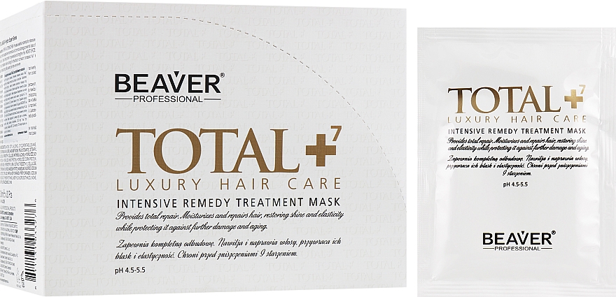 Омолоджувальна маска для проблемного волосся - Beaver Professional Total7 Intensive Remedy Treatment Mask