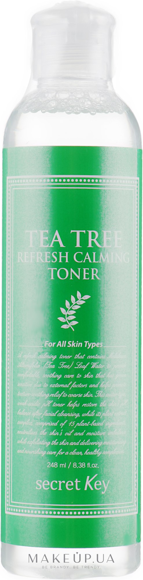 Тонер для проблемної шкіри обличчя - Secret Key Tea Tree Refresh Calming Toner — фото 248ml