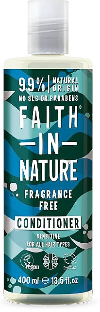 Кондиціонер без запаху для всіх типів волосся - Faith in Nature Fragrance Free Conditioner — фото N1