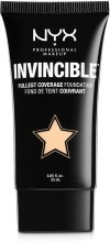 Духи, Парфюмерия, косметика Жидкая тональная основа - NYX Professional Makeup Invincible Fullest Coverage Foundation