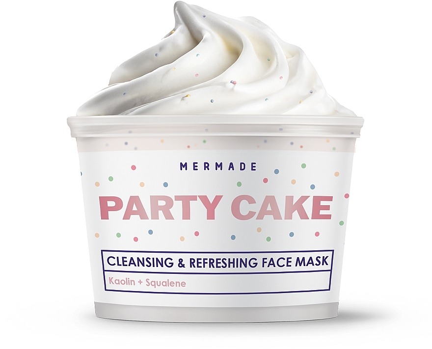 Кремовая маска для лица с каолином, скваланом и сферами - Mermade Party Cake — фото N2