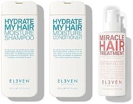 Набір - Eleven Australia Hydrate Holiday Trio (shm/300ml + cond/300ml + h/spray/125ml + bag) — фото N2