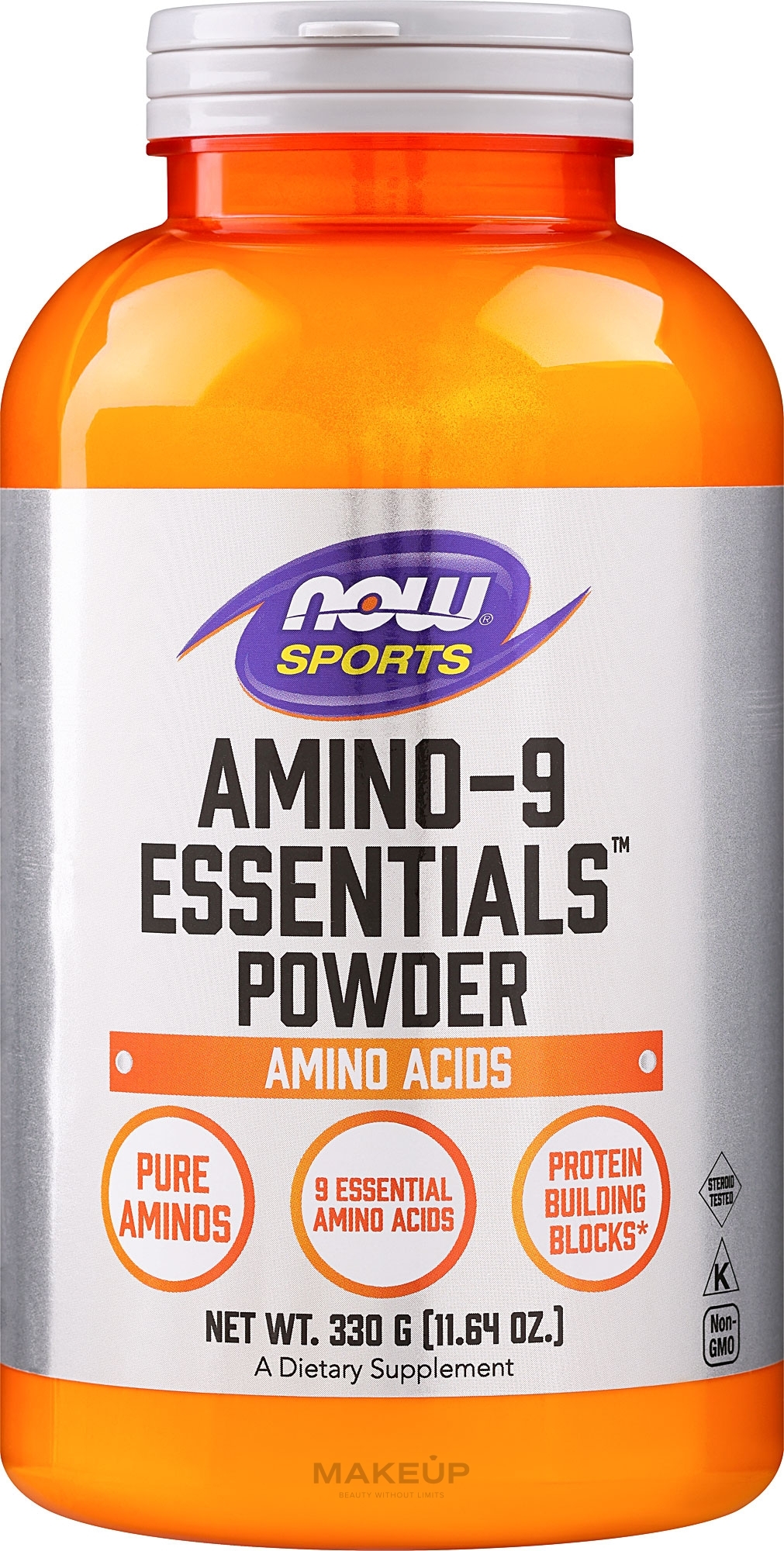 Харчова добавка в порошку для спортсменів "Амінокислота" - Now Foods Amino-9 Essentials Sports — фото 330g