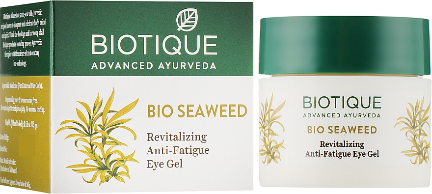 Охлаждающий и увлажняющий дневной гель вокруг глаз "Био Морские Водоросли" - Biotique Bio Seaweed Revitalizaing Eye Gel