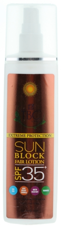 Солнцезащитный лосьон для лица - TBC Extreme Protection Sun Block Fair Lotion SPF35