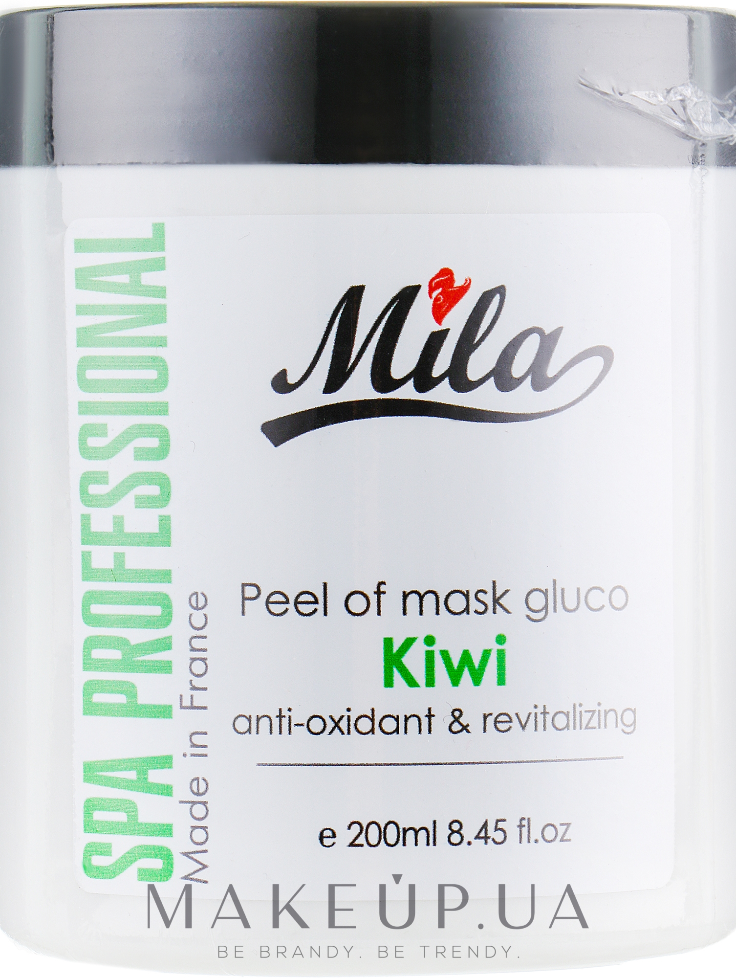 Альгінатна маска глюкозна порошкова "Ківі" - Mila Peel Off Mask Gluco Kiwi — фото 200ml